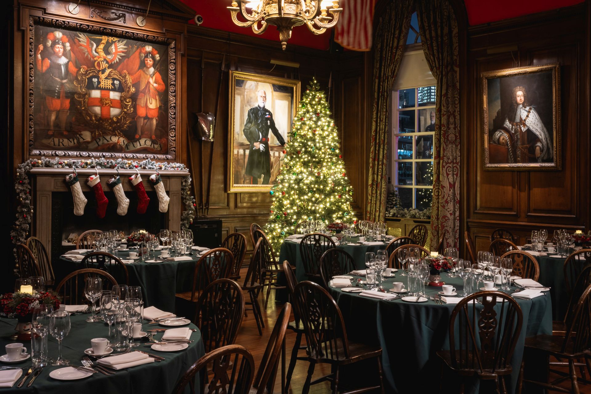 Victorian Circus theme in the Prince Consort Rooms at the HAC, a London christmas party venue